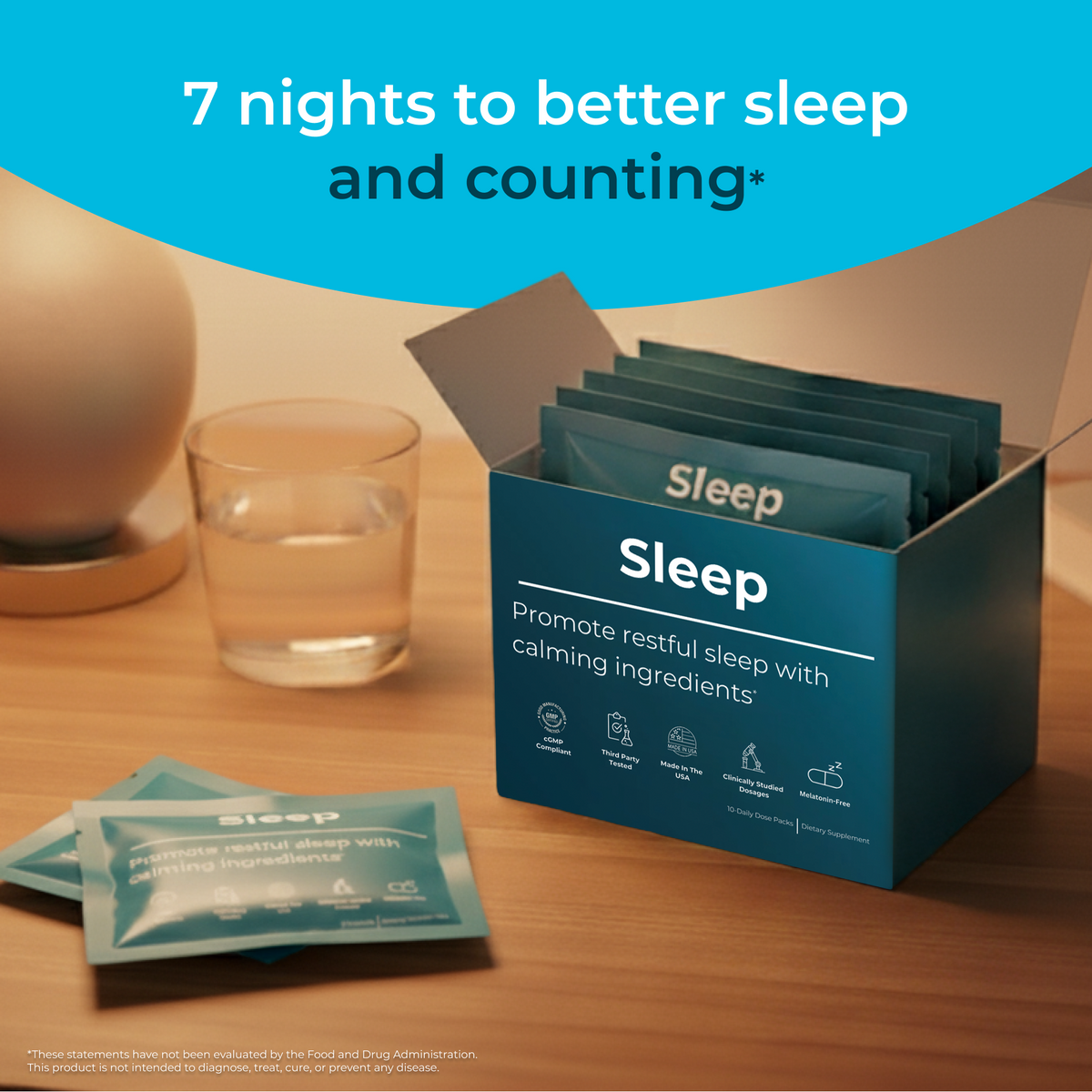SensIQ Sleep Travel Packs — 10 Nightly Doses