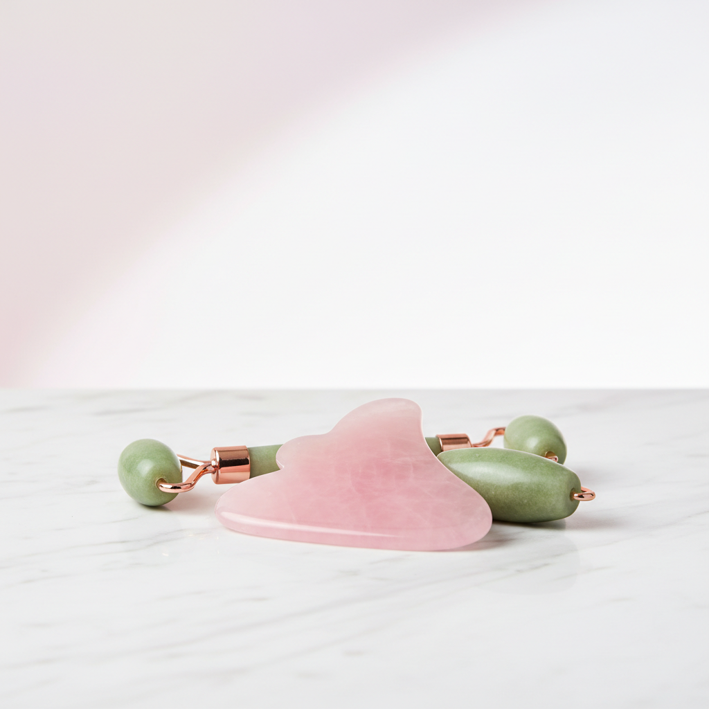 Rose Quartz Gua Sha Set
