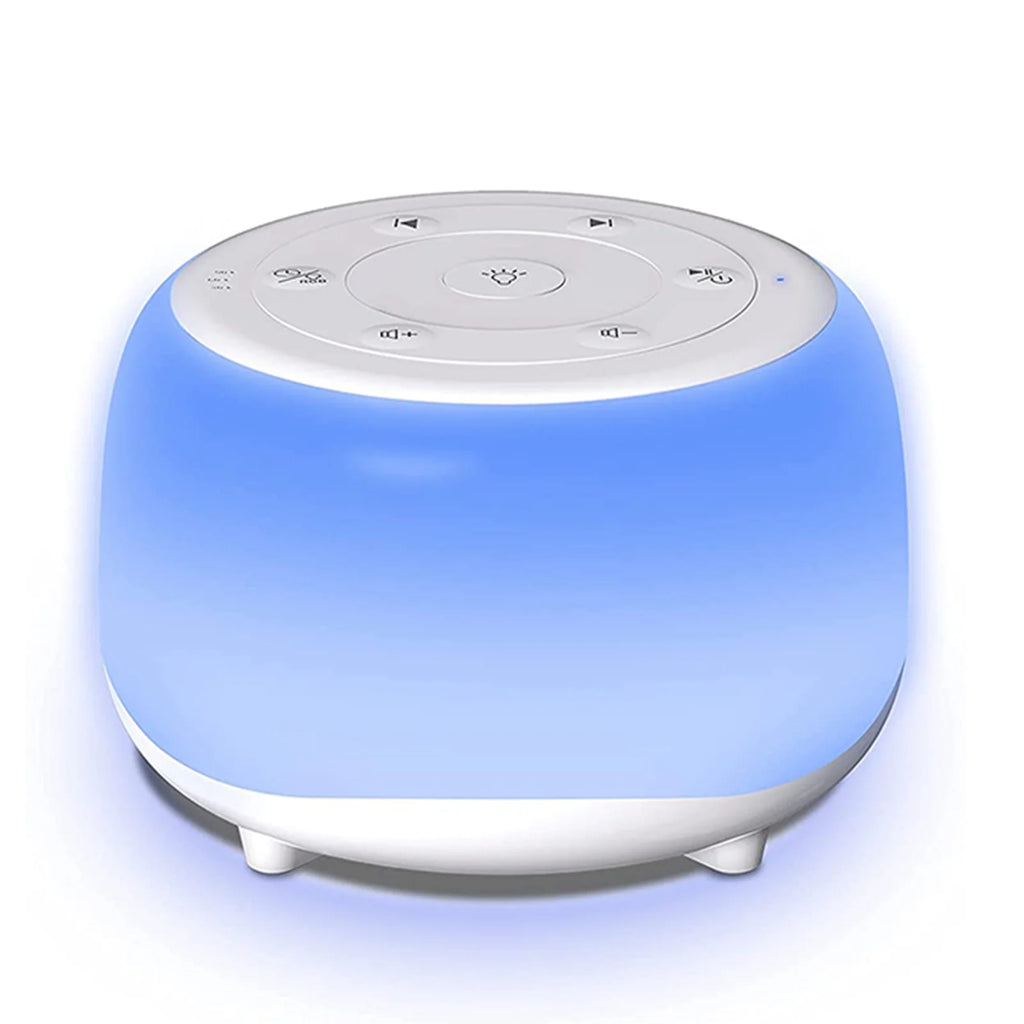 Desktop White Noise Machine Sleep Sound Machine Sleeping & Relaxation for Baby Sleep Soother with 7 Colors Night Lights