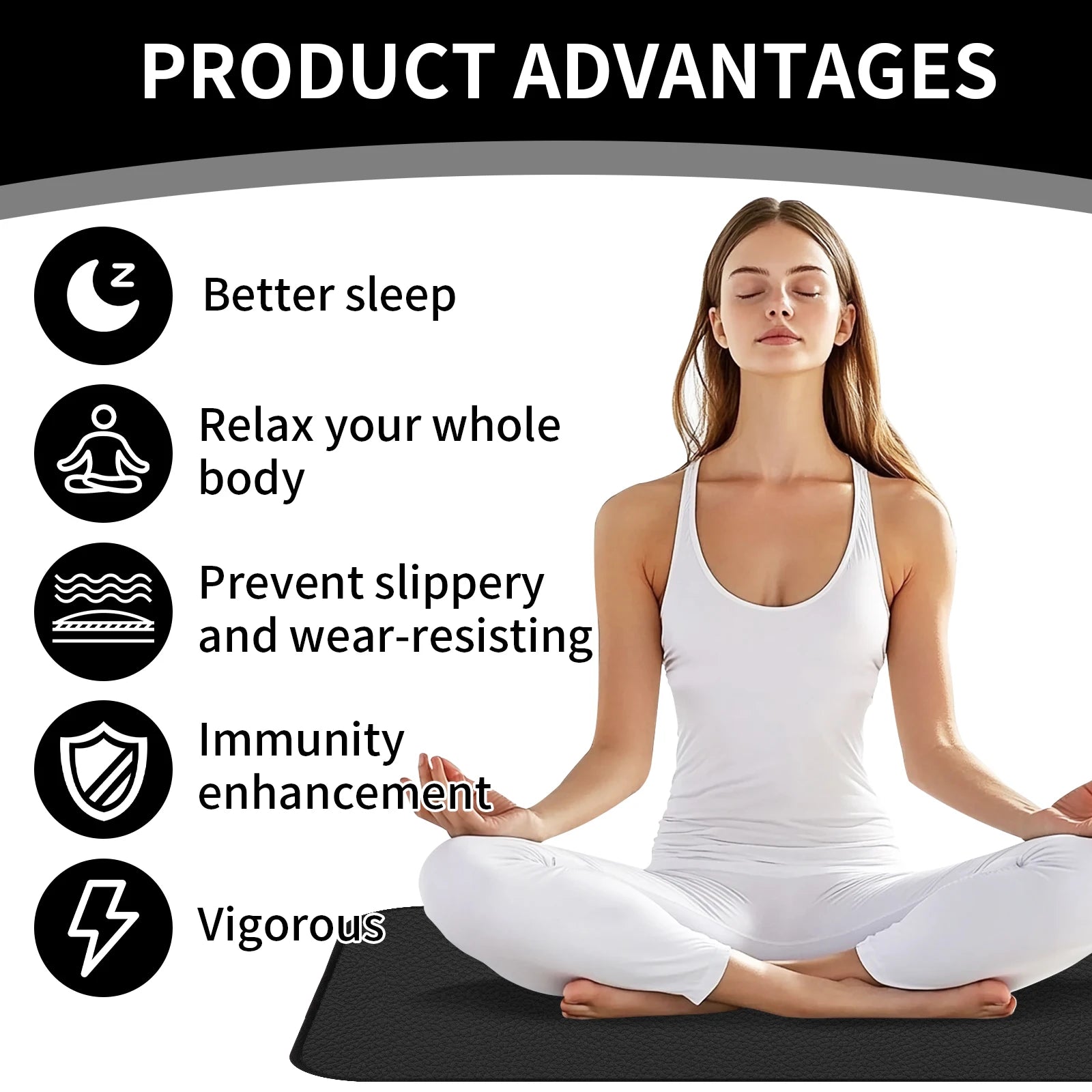 Grounding Mat for Improved Sleep Earth Mat Grounding Sheet for Improved Sleep Reduced Anxiety Pain Inflammation Relief