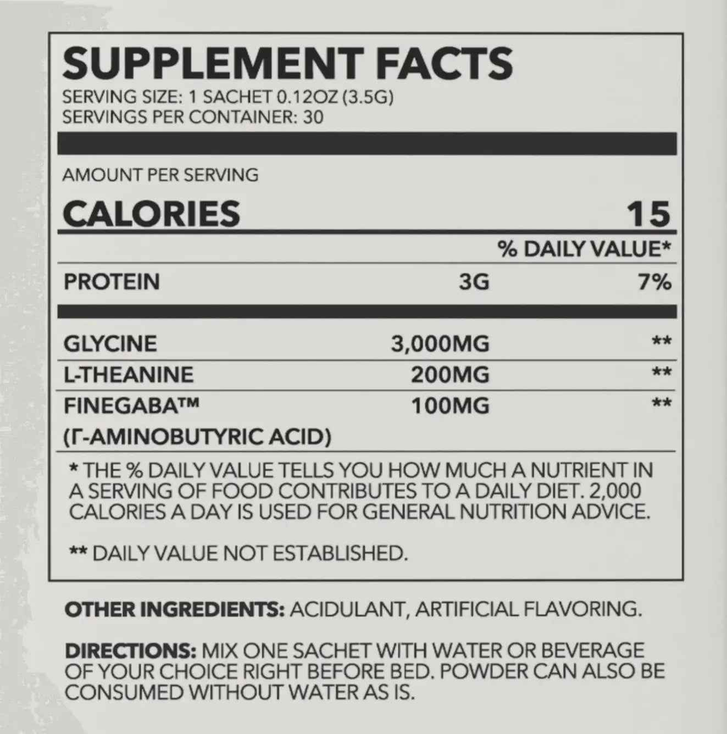Sleep Well Blend — Glycine, GABA & L-Theanine