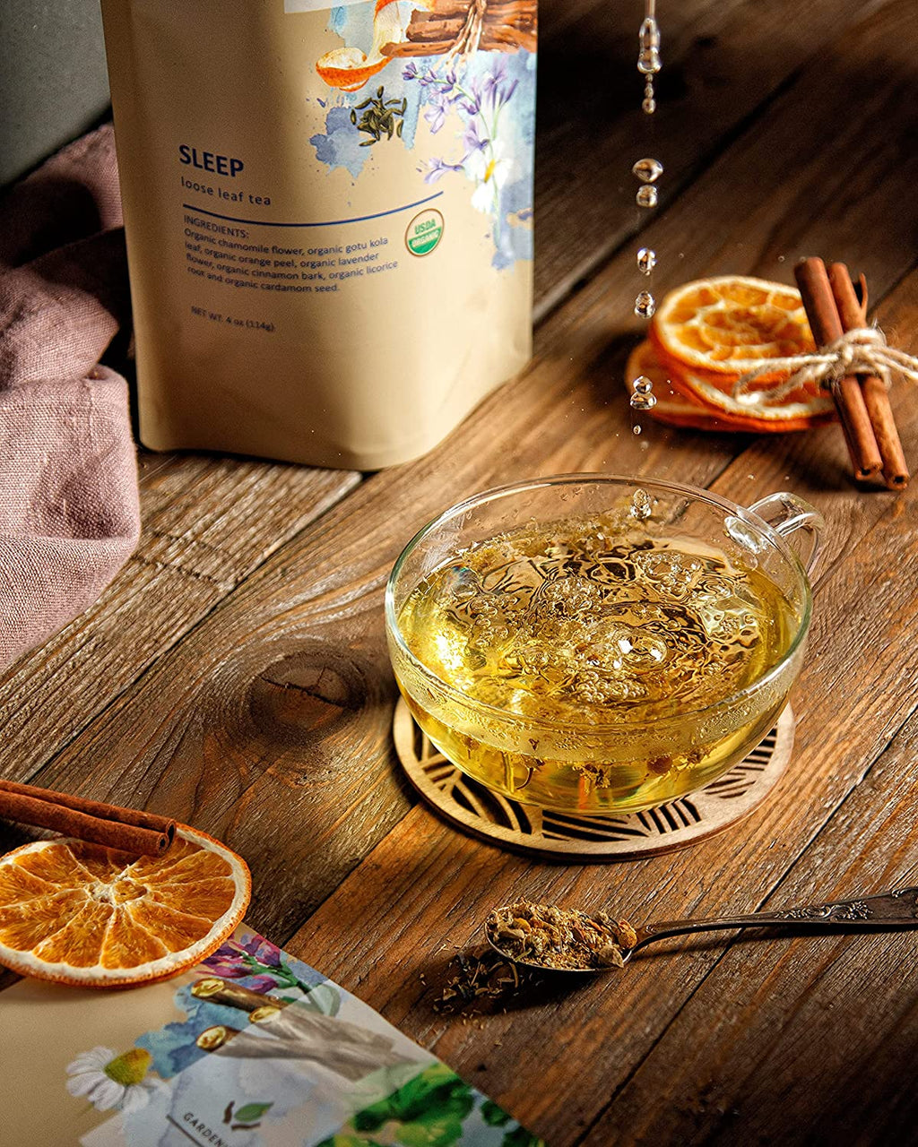 Organic Sleep Tea — Chamomile, Lavender & Gotu Kola