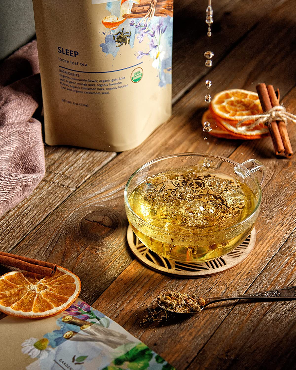 Organic Sleep Tea — Chamomile, Lavender & Gotu Kola