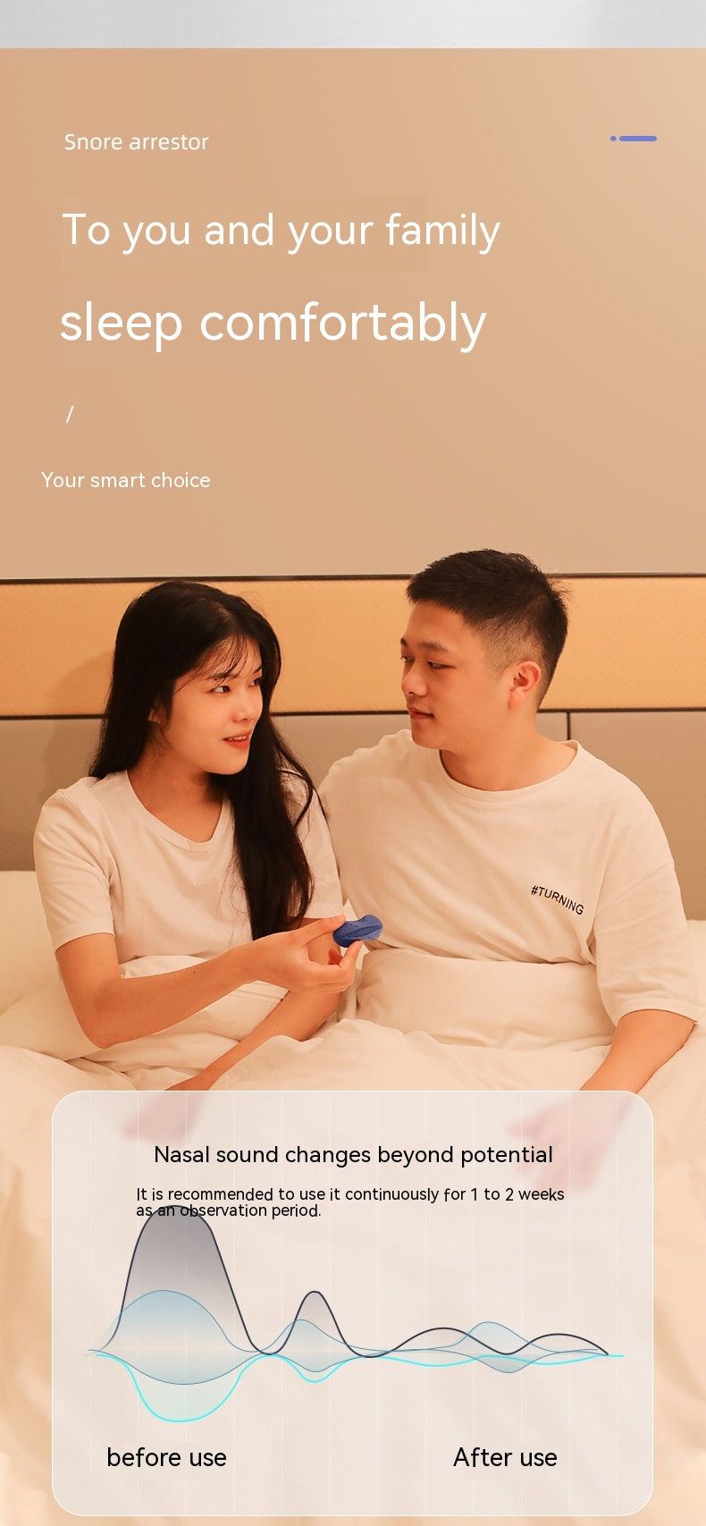 Electric Household Anti-Snoring Snoring Brace Breathing Anti-Snoring Device