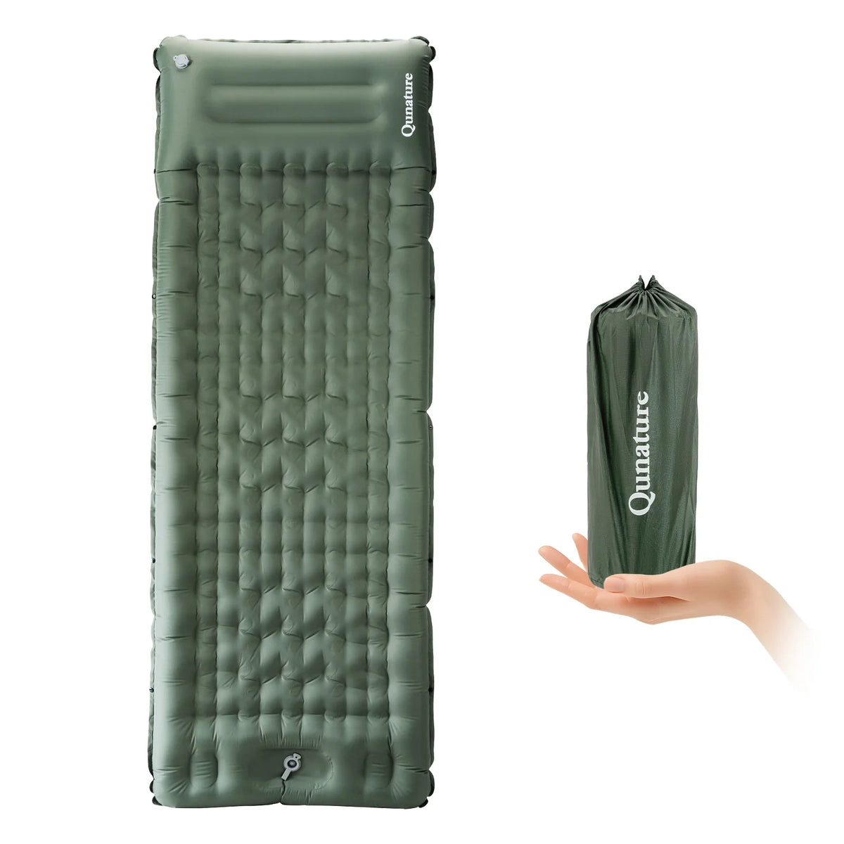 Ultra-Light Inflatable Sleeping Pad — Built-In Pillow