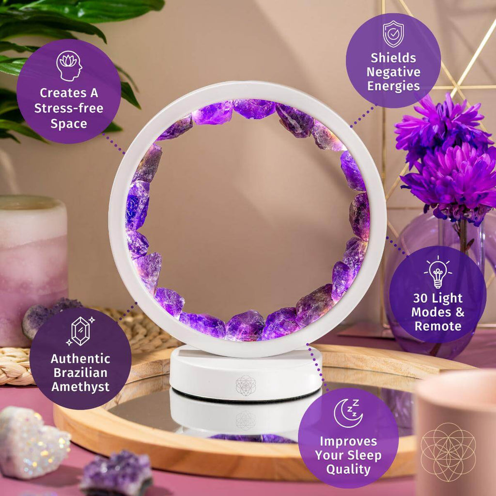 Amethyst Healing Lamp — Sleep & Atmosphere