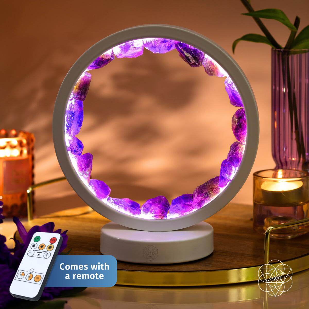 Amethyst Healing Lamp — Sleep & Atmosphere