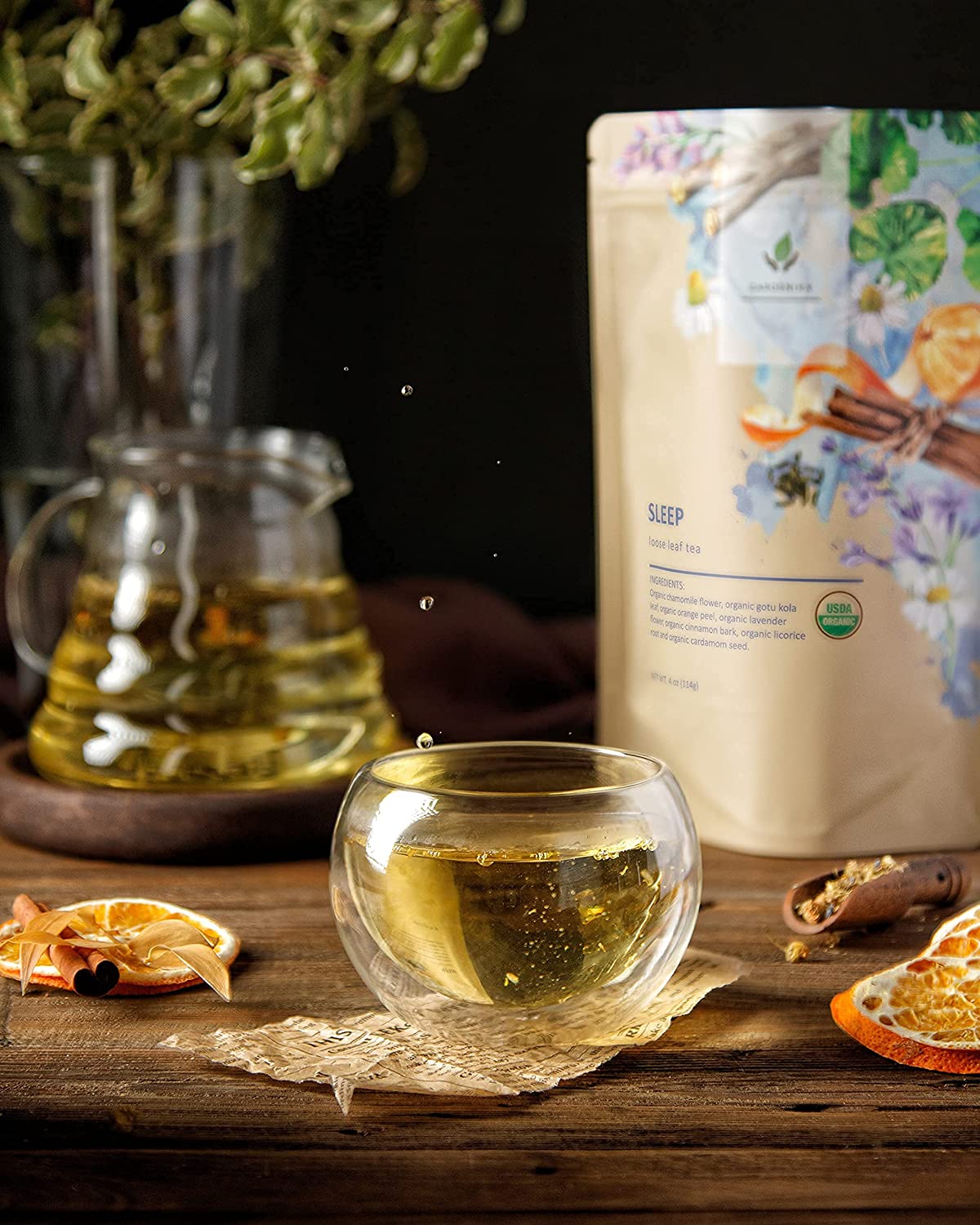 Organic Sleep Tea — Chamomile, Lavender & Gotu Kola
